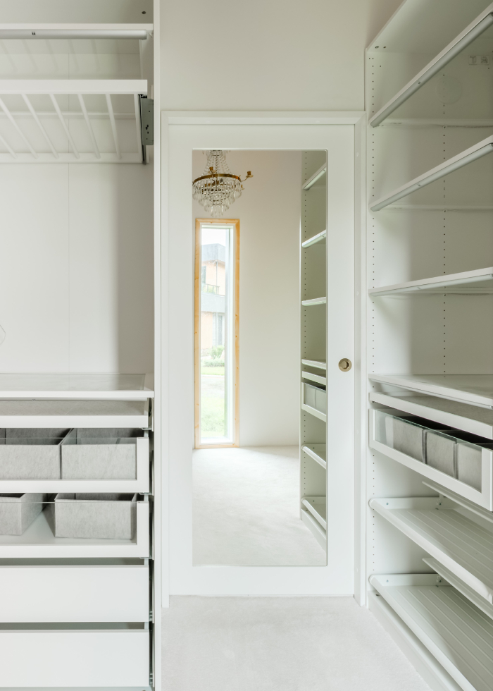 Liune deuren - houten deur met reflecterende spiegel